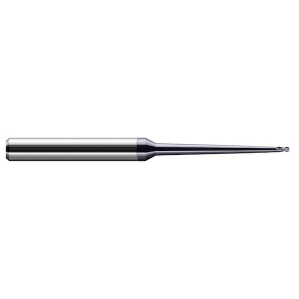 Miniature End Mill - 4 Flute - Ball 0.0470" (3/64) Cutter DIA x 0.0710" Length of Cut